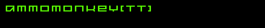 AmmoMonkey[tt].ttf
(Art font online converter effect display)